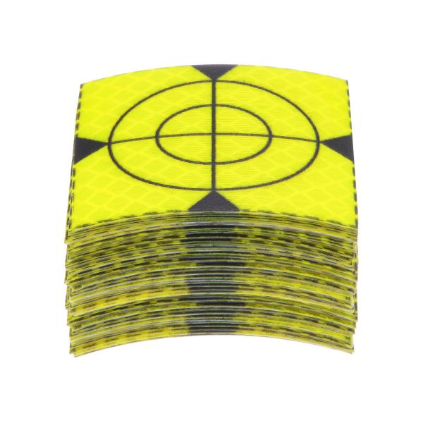 uxcell トータルステーション用40枚の測量リフレクターシート50x50mm 自己粘着反射テープ測量ターゲットマーク 緑