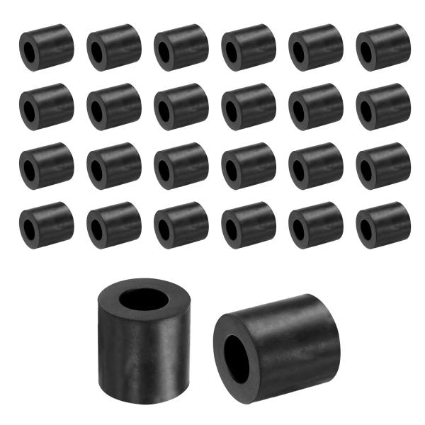 uxcell ゴムスペーサー 36個 外径20mm 内径10mm 高さ20mm 丸型防振スペーサー ゴムブッシング グロメット 厚型ゴムワッシャー 家