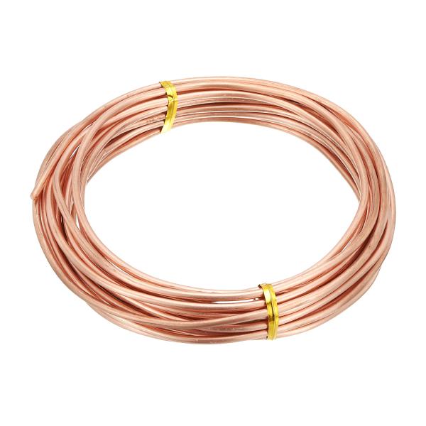 PATIKIL 99.9%軟銅線 直径3.2 mm 6.3 M 1ポンド スプール 純銅線 宝石作り ビーズ 園芸植物用