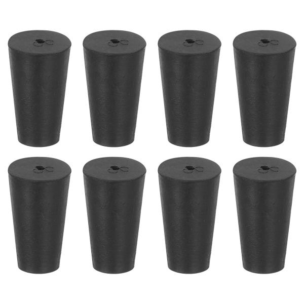 uxcell 1穴ゴム栓 テーパー ラボシールチューブ ストッパープラグ 試験