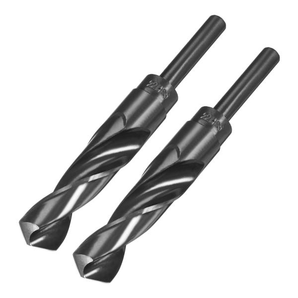 uxcell 鉄工用ドリルビット 22mm 電動ドリルビット 標準コレット12.7mm対応 窒化硬化処理 穴あけツール HSS 金属 木材 電動工具