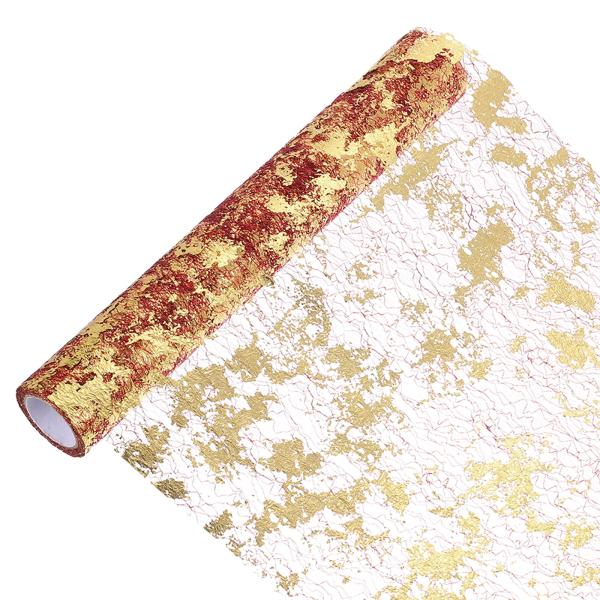 【本商品は海外出荷】お届けは通常20-30日を頂いております。[サイズ&amp;パッケージ]: カラー： 金色。サイズ: 28cm x 10m/ 11" x 33フィート (幅 x 長さ)。パッケージ内容: テーブルランナー1枚。[輝く装飾...