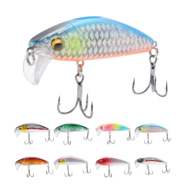 【商品仕樣】重量：18g、フック:#6、長さ：7.6cm、カラー：青。ターゲットの魚のサイズに応じてフックを選んでください。#番号が小さいほど、フックのサイズは大きくなります。【リアルなデザイン】緻密なディテールとリアルな外観を持ち、水中で...