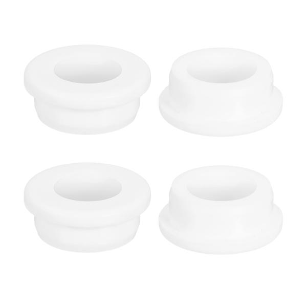 uxcell ケーブルグロメット 4個 ドリル穴径29 mm 内径20 mm ラバーグロメット 配線孔キャップ ゴムブッシング 電線保護用 ホワイト