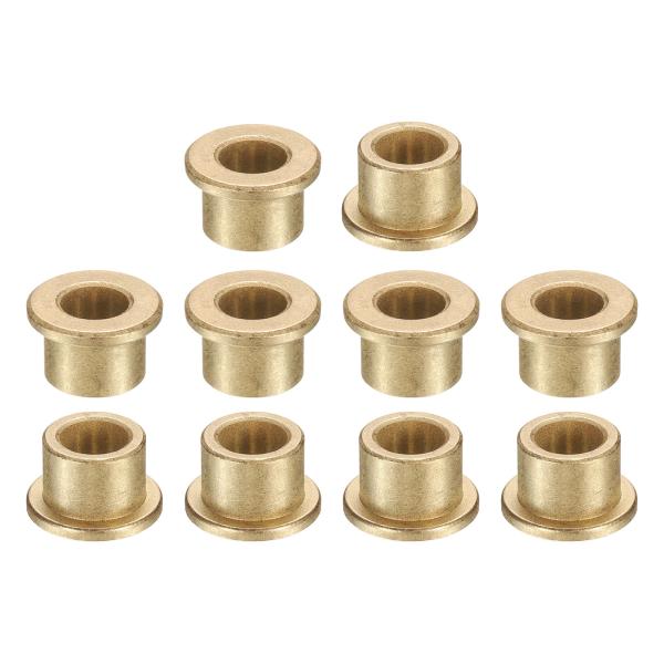 uxcell 10個 フランジ スリーブ ベアリング 8mm 内径 x 12mm 外径 10mm