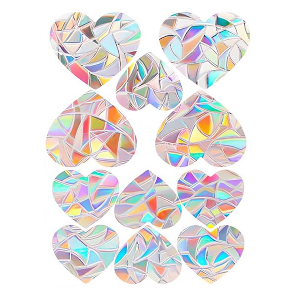 【本商品は海外出荷】お届けは通常20-30日を頂いております。【太陽光で虹色に輝く】特殊プリズム加工で、窓に貼るだけで美しい虹色の光を楽しめます。【簡単取り付け】静電接着式で、剥がしても跡が残らず何度でも貼り直せます。【自由なデザインミック...