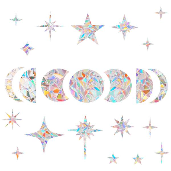 【本商品は海外出荷】お届けは通常20-30日を頂いております。【太陽光で虹色に輝く】特殊プリズム加工で、窓に貼るだけで美しい虹色の光を楽しめます。【簡単取り付け】静電接着式で、剥がしても跡が残らず何度でも貼り直せます。【自由なデザインミック...