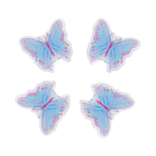 GLIDESMOOTH クリップ アクリルクリップ 固定バックル かわいい 紙モノ 文書整理 文房具 事務用品 表面保護フィルム 再利用可能 4個入