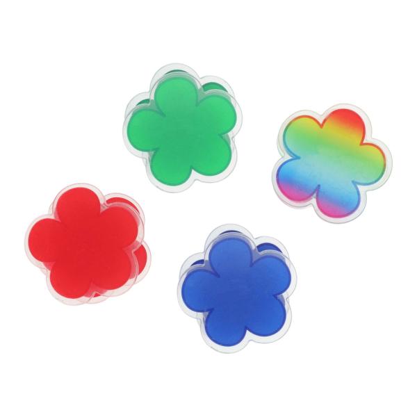 GLIDESMOOTH クリップ アクリルクリップ 固定バックル かわいい 紙モノ 文書整理 文房具 事務用品 表面保護フィルム 再利用可能 4個入