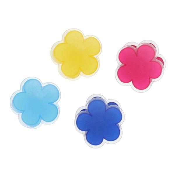 GLIDESMOOTH クリップ アクリルクリップ 固定バックル かわいい 紙モノ 文書整理 文房具 事務用品 表面保護フィルム 再利用可能 4個入