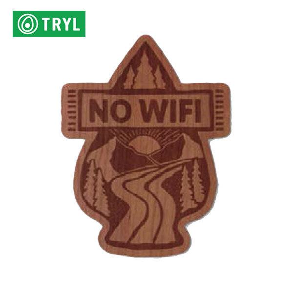TRYL WOOD STICKER(EbhXebJ[) NO WIFI ؍ނgpRfނ̃XebJ[ ygCjO/WMO/AEghA/ubVNtg/XebJ[/