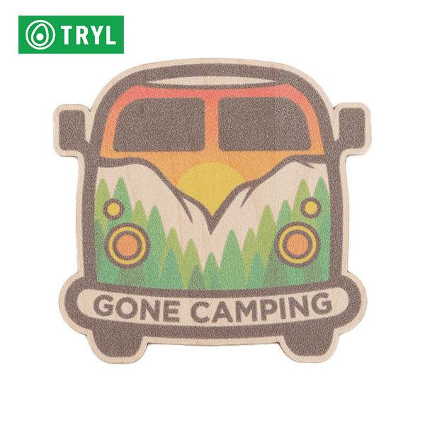 TRYL WOOD STICKER(EbhXebJ[) Gone Camping ؍ނgpRfނ̃XebJ[ ygCjO/WMO/AEghA/ubVNtg/Xeb