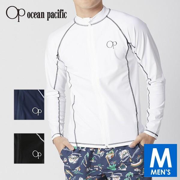 OP(OCEAN PACIFIC) オーシャンパシフィック メンズ ラッシュガード ジャケット 長袖 519472(518472) 水着 大きいサイズ 接触冷感 夏用 海水浴 水泳 :op-519472:外遊びの専門店Cam!Com! 通販 オーシャンパシフィック 半袖ラッシュガード Mサイズ