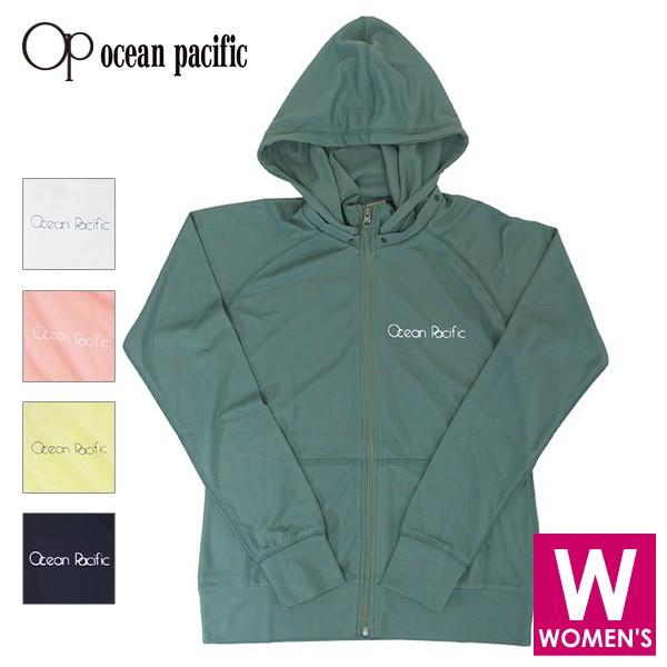 OP(OCEAN PACIFIC) オーシャンパシフィック レディース ラッシュガード パーカー 長袖ルーズ 529491(528481) 水着 大きいサイズ 夏用 海水浴 水泳