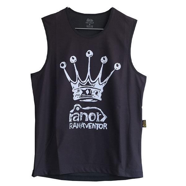 ranor ラナー SR-graphic BACKMESH NOSLEEVE BLACK 825-1-109