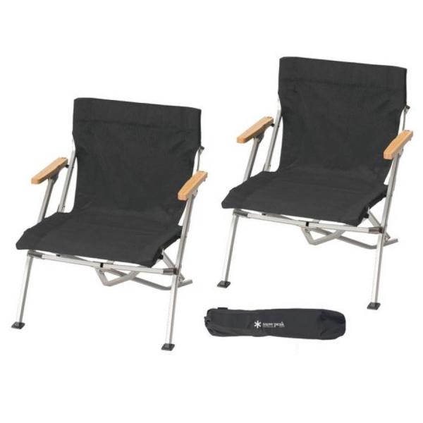 スノーピーク エントリーローチェア ショート 2脚セット SET-093 折り畳みイス