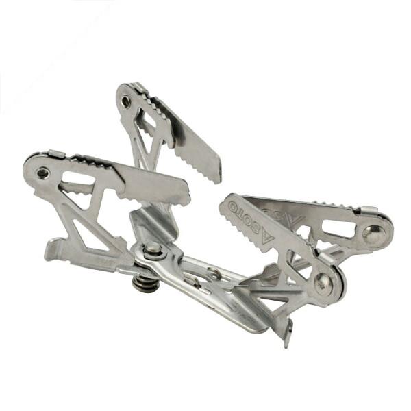 17cmまでのコッヘルに対応する大型4本ゴトク。調理を重視した使い方やグループでの使用に！※本製品はマイクロレギュレーターストーブ ウインドマスター SOD-310専用です。それ以外の器具には使用しないでください。[シングルバーナー]　●当...