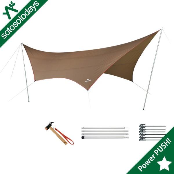 スノーピークHDタープ シールド・ヘキサ（L） TP-862