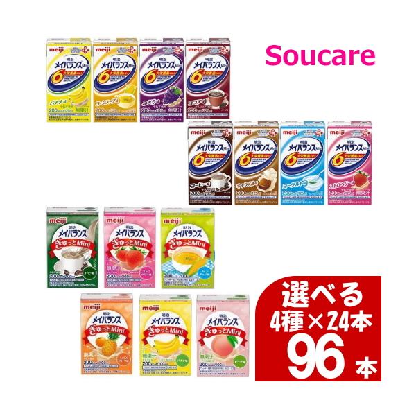 明治 メイバランス ぎゅっと Mini mini パック 選べる4種×24本 合計96
