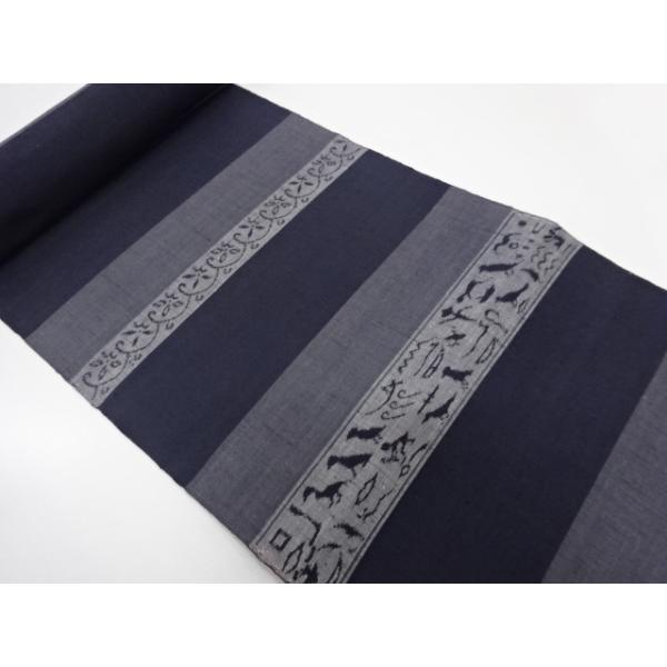 買取安い店 手織り紬エジプト壁画模様織出し着尺反物 新品 着 宗sou Ef8181 神奈川激安 Ubvvn In