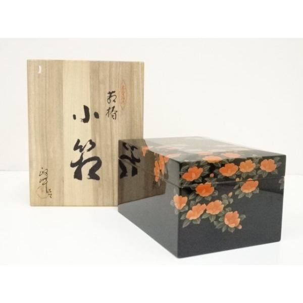 ys6815207; 宗sou 政峰造 藪椿蒔絵小箱（共箱）【道】 : お茶道具