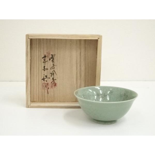 ys7003376; 宗sou 申相浩造 高麗青磁茶碗（共箱）【道】 : お茶道具