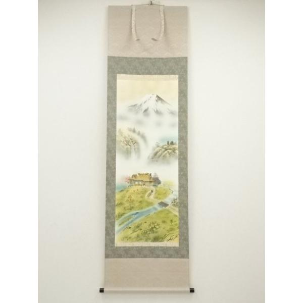 掛け軸 山本遊山 運勢好転図 絹本 希少 軸装 茶道具 掛軸 美品 です。 ys7034997; 宗sou 山本遊山筆 運勢好転図 肉筆絹本掛軸（共箱
