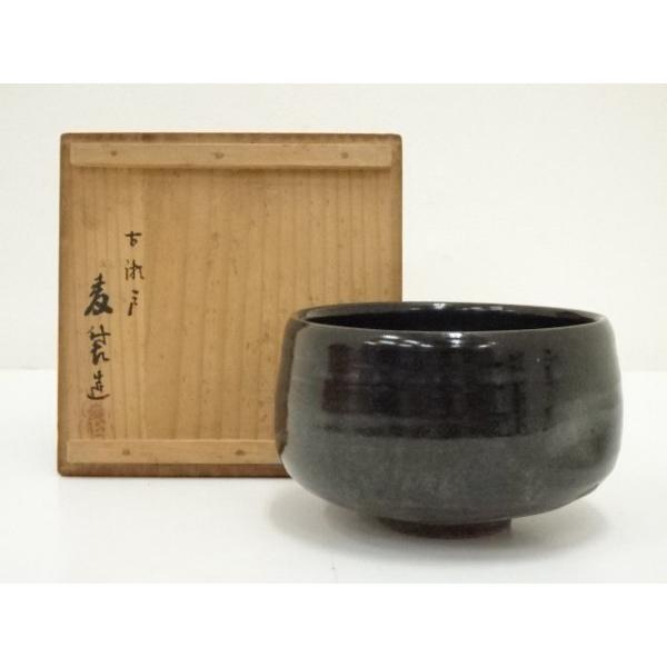 古瀬戸窯　加藤麦袋　茶碗　小傳あり ys7183653; 宗sou 加藤麦袋造 古瀬戸茶碗（共箱）【道】 : お茶道具
