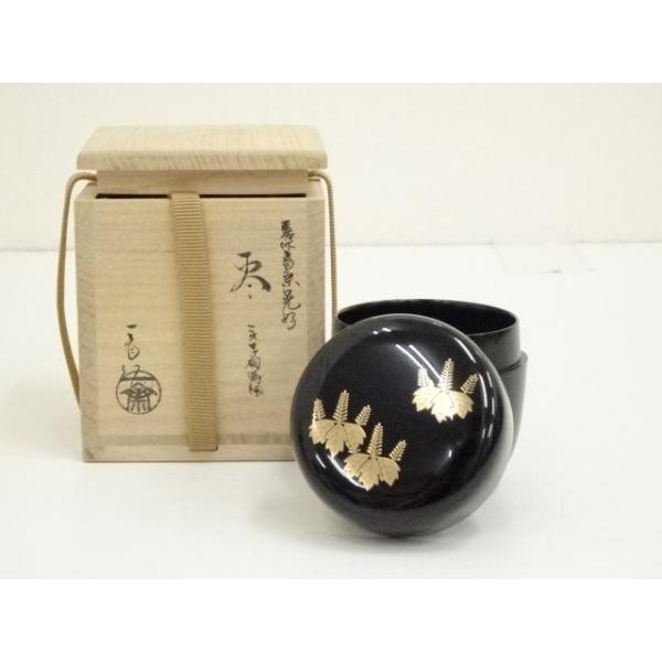 ys7298938; 宗sou 西條一斎造 嘉休斎宗晃好 桐蒔絵棗（共箱）【道 