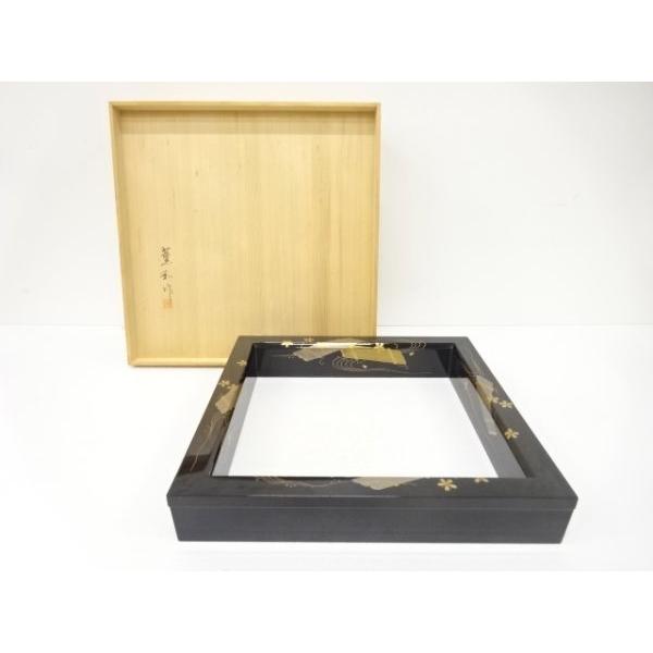 ys7589777; 宗sou 薫和造 輪島塗 花筏 蒔絵 炉縁【道】 : お茶道具