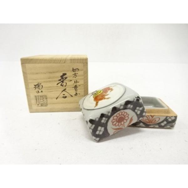 ys7766574; 宗sou 萬古焼 加賀瑞山造 四方牛童子 香合【道】 : お