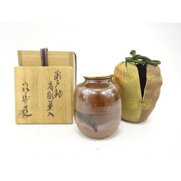 ys7774160; 宗sou 如拙庵 須田祥豊造 瀬戸釉 肩衝茶入【道】 : お