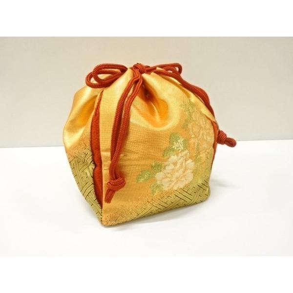 ys7846082; 宗sou 未使用品　草花模様織り出し　巾着【着】