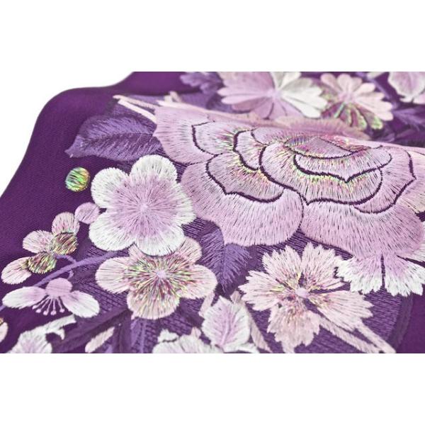 半襟刺繍振袖半衿成人式大薔薇刺繍シルドール大柄刺繍衿紫成人式振袖半襟 Buyee Buyee 提供一站式最全面最專業現地yahoo Japan拍賣代bid代拍代購服務