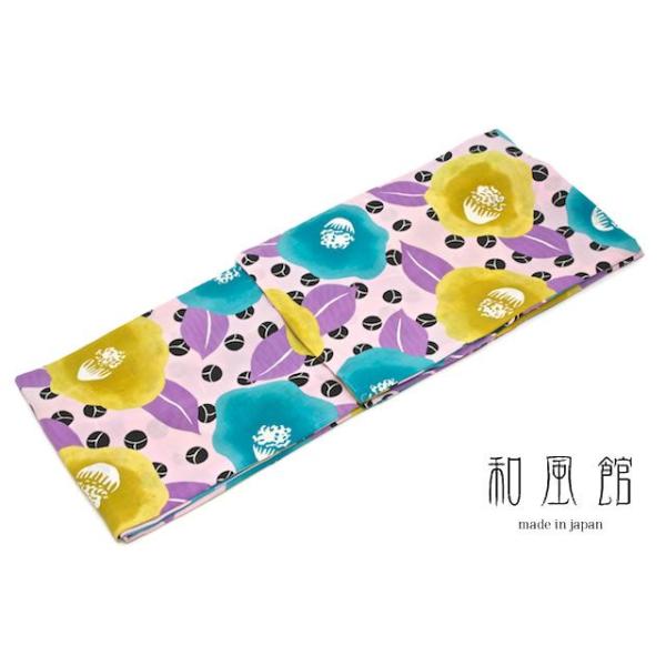 浴衣 レディース 花火大会 夏祭り 女性用 和風館 東レ セオアルファ ピンク プチカメリア 椿 つぼみ レトロ モダン 女性浴衣【フリーサイズ】【送料無料】 TORAY（東レ） 浴衣 レディース 単品 和風館 ピンク プチカメリア 椿