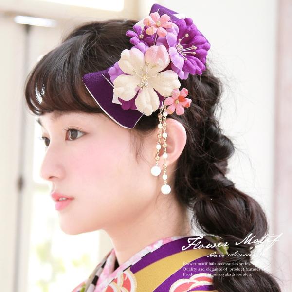 髪飾り 紫 パープル 桜 花 リボン 縮緬 パールビーズ ブラ 成人式向け 振袖向け 卒業式向け 袴向け 髪かざり ヘアアクセサリー Buyee Buyee 提供一站式最全面最专业现地yahoo Japan拍卖代bid代拍代购服务 Bot Online