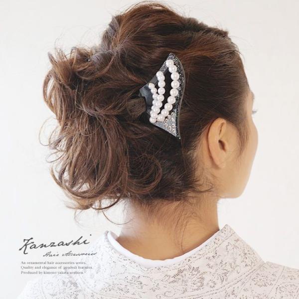 かんざし 留袖 和装 髪飾り 簪 バチ型 黒 パール Buyee Buyee 日本の通販商品 オークションの代理入札 代理購入