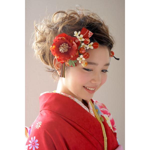 髪飾り 成人式 振袖 花 和柄 赤 和風 Buyee Buyee Japanese Proxy Service Buy From Japan Bot Online