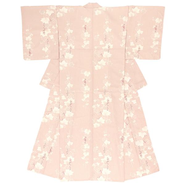 着物 袷 プレタ着物 ピンク 赤スグリ レッドカラント ぼかし 京染め 小紋 カジュアル 仕立て上がり 和装 レディース 女性用 Mサイズ Lサイズ【送料無料】 プレタ着物 袷 ピンク 赤スグリ レッドカラント ぼかし 京染め 小紋