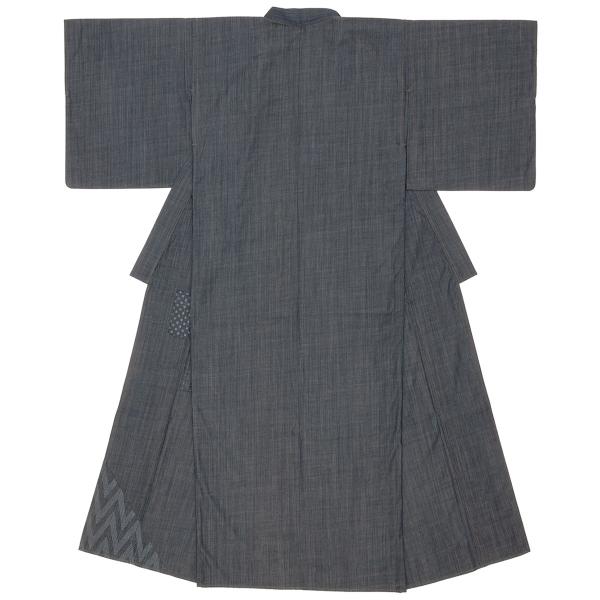 着物 デニム 洗える着物 単衣 井原デニムきもの 紺系 ネイビー 市松 菱 杉綾 パッチ 綿 岡山デニム ハンドメイド LAK-GIZAR 日本製 DENIM KIMONO 青木被服 仕立て上がり レディース カジュアル M L【送料無料】 デニム 着物 洗える着物 井原デニムきもの 紺系 ネイビー 市松 菱 杉綾