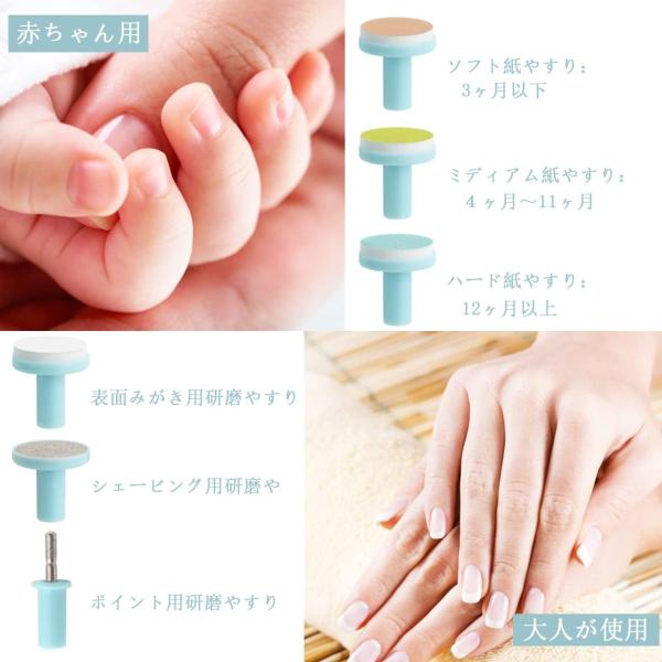 電動ベビーネイルケアキット Benvo赤ちゃん爪切りセット幼児新生児の爪と爪フロントledライト 超静音ベビー用爪みがき アタッチメント6種 Prettyfunnyballoons Com