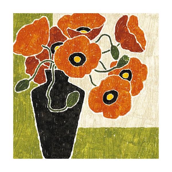 絵画 花の絵 インテリア 壁掛け 版画 玄関 おしゃれ/絵画 黒の花瓶とオレンジの芥子/藤谷壮仁郎 Soujirou Art /【Buyee】 絵画 花の絵 インテリア 壁掛け 版画 玄関 おしゃれ/絵画 黒の花瓶とオレンジの芥子/藤谷壮仁郎 Soujirou Art /【Buyee】