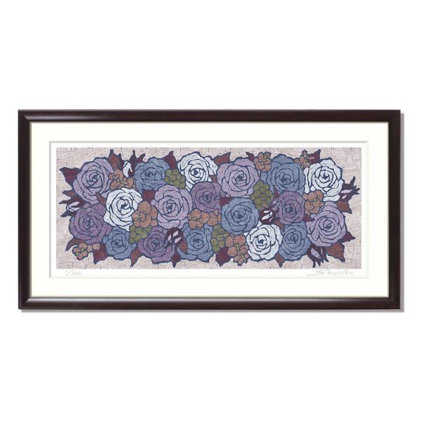 絵画 花の絵 インテリア 壁掛け 版画 横長 風水 玄関 おしゃれ