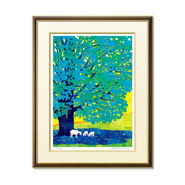 作者不詳 絵画 模写 額装 風景画 インテリア soujirou-web-shop_wa-009-h