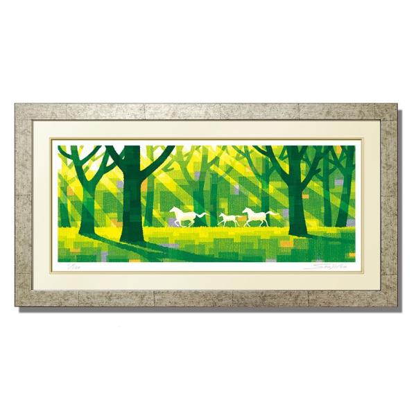 絵画 馬 和風 壁掛け インテリア 版画 風景画 風水 玄関 おしゃれ 絵画 光に向かって 画家 藤谷壮仁郎 Soujirou Art Buyee 日本代购平台 产品购物网站大全 Buyee一站式代购 Bot Online