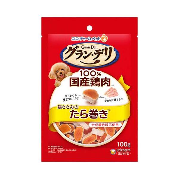 グラン・デリ おやつ 鶏ささみのたら巻き 犬用 ユニチャーム ( 100g*3
