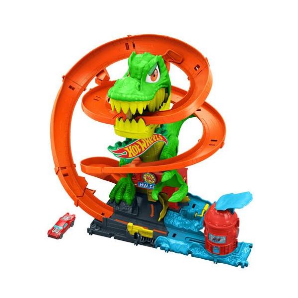 ホットウィール T-レックス バトルプレイセット ミニカー1台付 JBM73