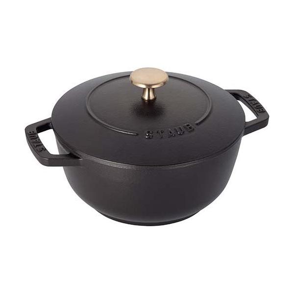 ストウブ　ワナベＬ　20 ワナベ　staub ワナベ　Ｌ　ブラック ストウブ ジャポネスク ワナベ Lサイズ 2.35L [ブラック] (鍋) 価格