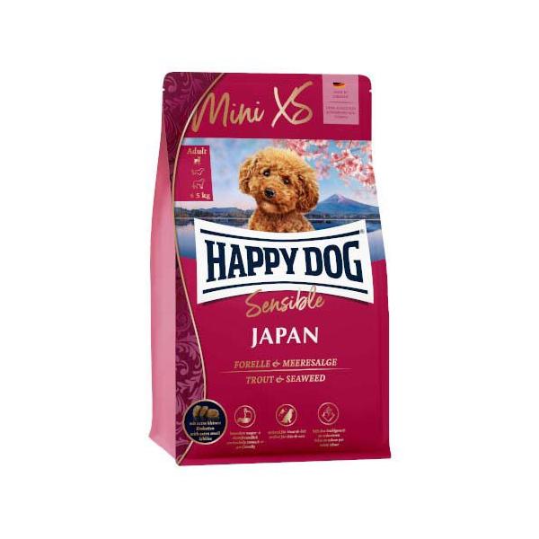 ハッピードッグ ミニ センシブルXSジャパン チキン、トラウト＆海藻