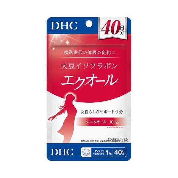 エクオール　dhc 4袋 大豆イソフラボン エクオール 40日分 ( 40粒 )/ DHC : 爽快ドラッグ